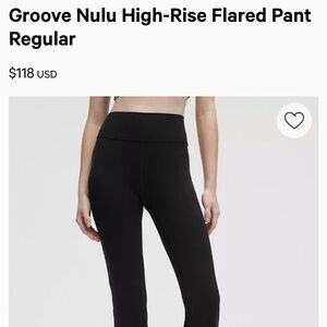 Lululemon Groove Nulu High-Rise Flared Pant Regular